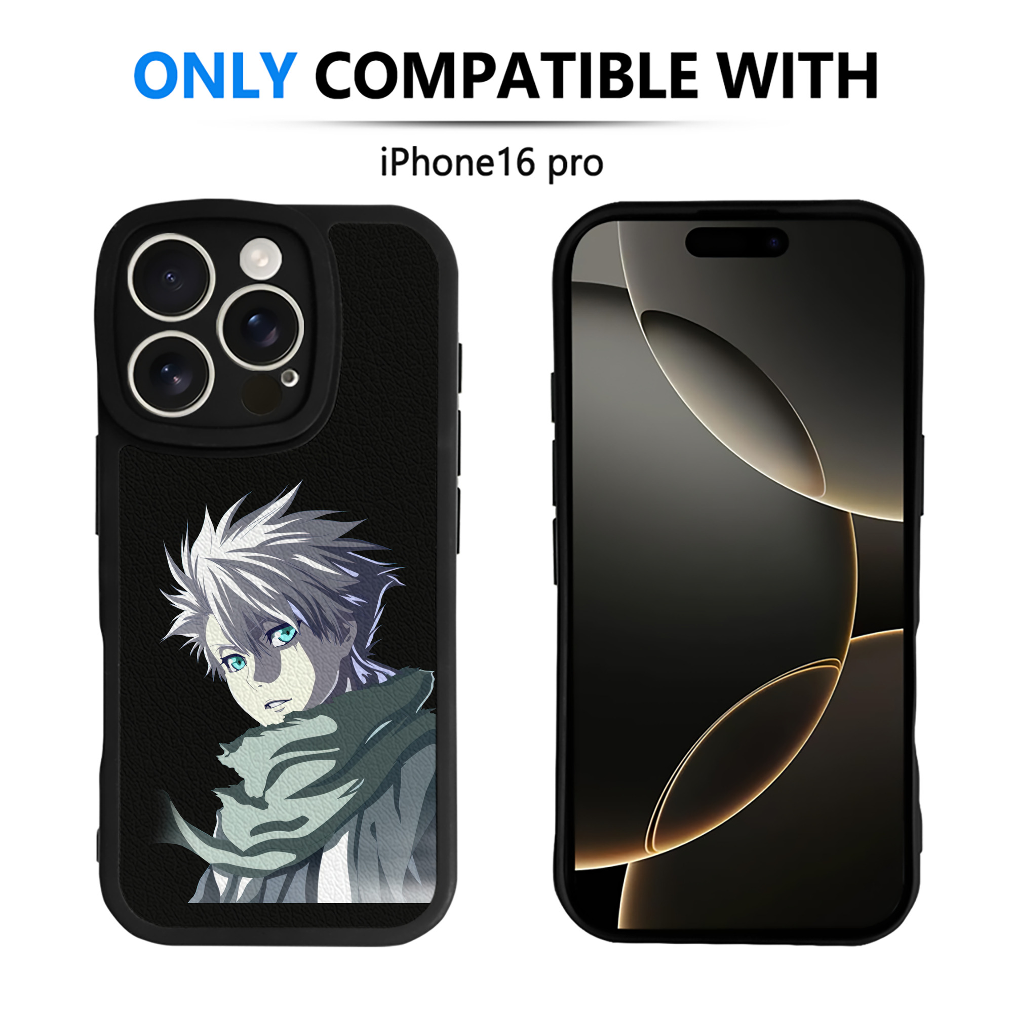 （画像用） ブリーチ 日番谷冬獅郎（ひつがや とうしろう） BLEACH Hitsugaya Toushirou 【iPhone 16シリーズ対応】シリコンスマホケース（レザー調） 材質：シリコン
